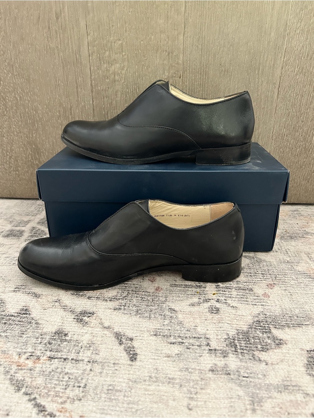 Cole Haan Barton Slipon Oxford - Black Leather